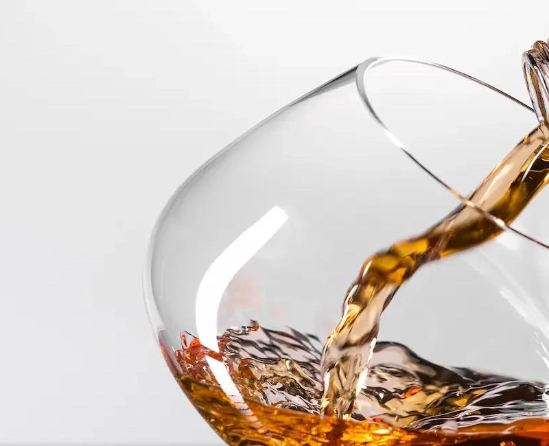 Pour slowly